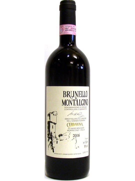 BRUNELLO DI MONTALCINO CERBAIONA 2009 - DIEGO MOLINARI
