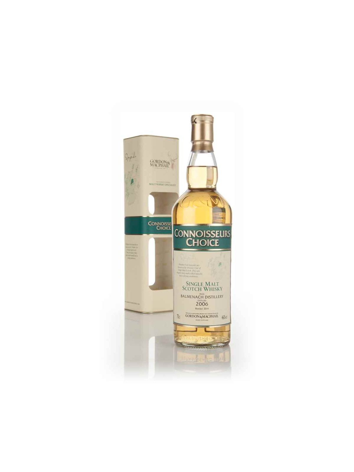CONNOISSEURS CHOICE SINGLE MALT SCOTCH WHISKY BALMENACH DISTILLERY 2006 GORDON & MACPHAIL