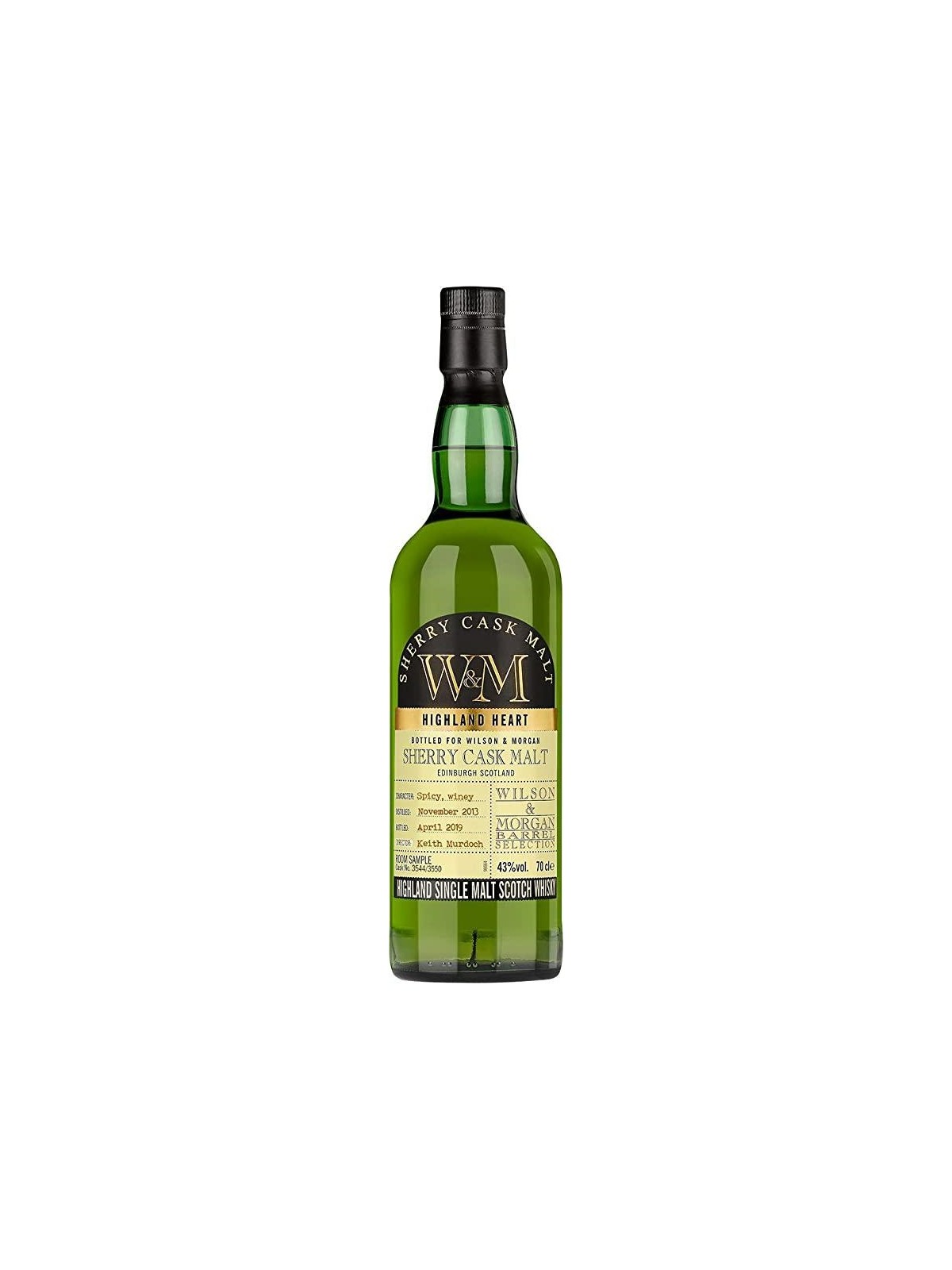 HIGHLAND SINGLE MALT WHISKY SHERRY CASK MALT - WILSON & MORGAN BARREL SELECTION