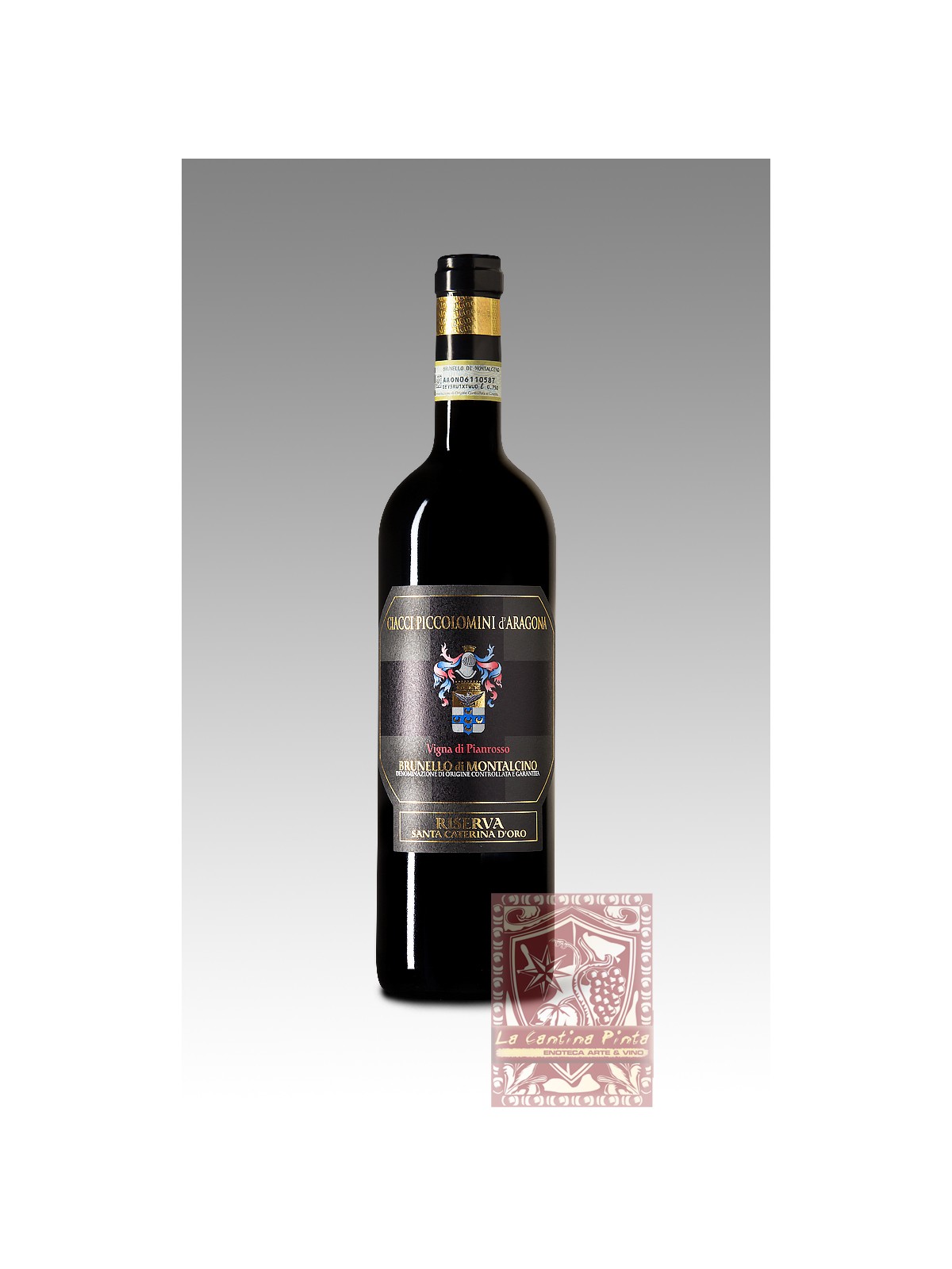 BRUNELLO DI MONTALCINO VIGNA DI  PIANROSSO SANTA CATERINA D'ORO  RISERVA 2016  CIACCI PICCOLOMINI