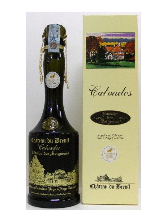 CALVADOS RESERVE SEIGNEURS  X.O. 20 Y.O. - CHATEAU DU BREUIL
