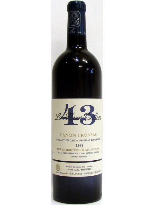 CANON FRONSAC LA FLEUR CAILLEAU 43  1998 - PAUL ET PASCALE BARRE