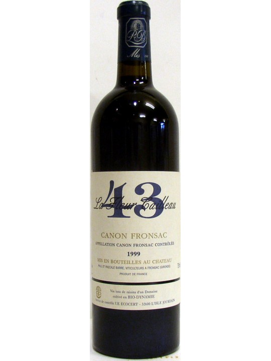 CANON FRONSAC LA FLEUR CAILLEAU 43  1999 - PAUL ET PASCALE BARRE