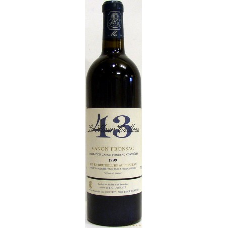 CANON FRONSAC LA FLEUR CAILLEAU 43  1999 - PAUL ET PASCALE BARRE