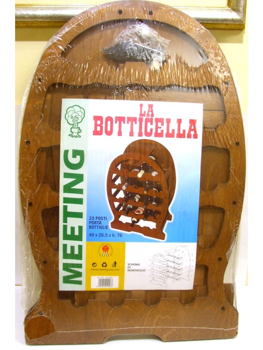 CANTINETTA DI LEGNO "BOTTICELLA" DA 23 POSTI IN KIT DI MONTAGGIO