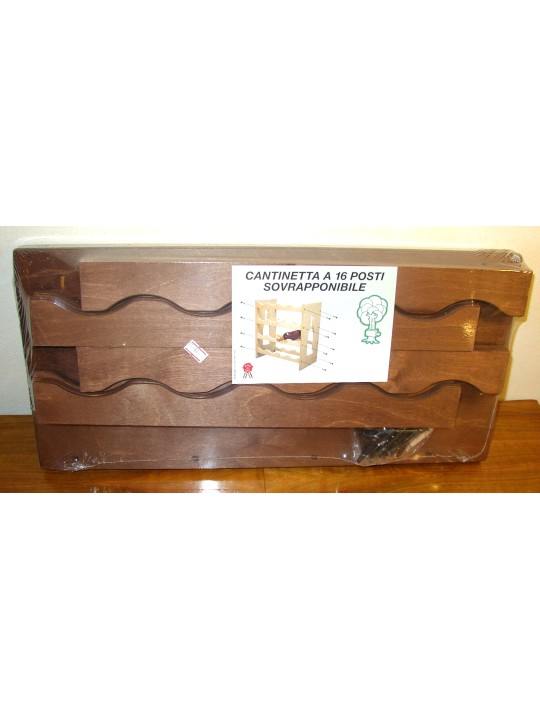 CANTINETTA DI LEGNO 16 POSTI IN KIT DI MONTAGGIO SOVRAPPONIBILE