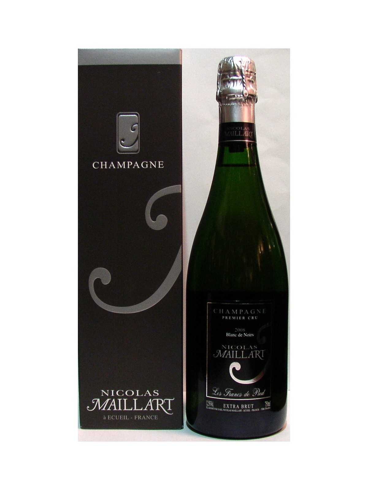 CHAMPAGNE BLANC DE NOIRS LES FRANC DE PIED 2008 PREMIER CRU EXTRA BRUT - NICOLAS MAILLART