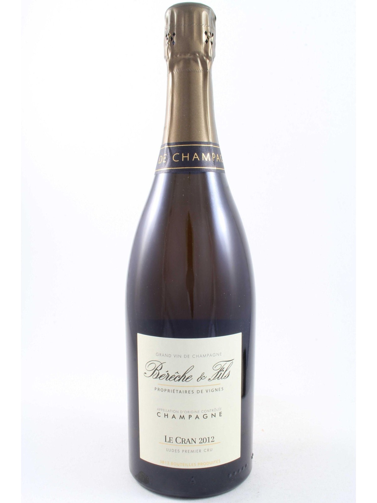 CHAMPAGNE EXTRA BRUT LE CRAN 2014 1er  CRU -  BERECHE ET FILS