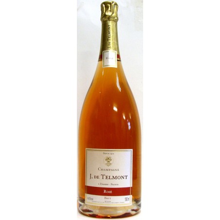 CHAMPAGNE J. DE TELMONT GRAND  ROSE' BRUT MAGNUM 1,5 LT.
