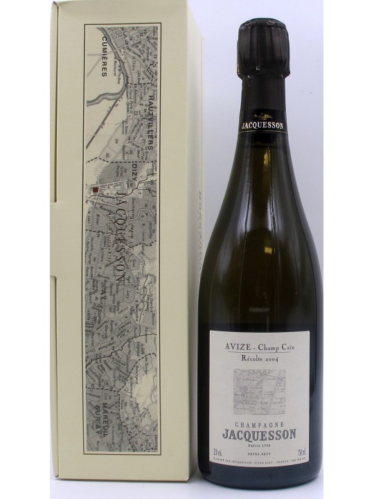 CHAMPAGNE JACQUESSON AVIZE - CHAMP CAIN RECOLTE 2004 EXTRA BRUT BLANC DE BLANCS