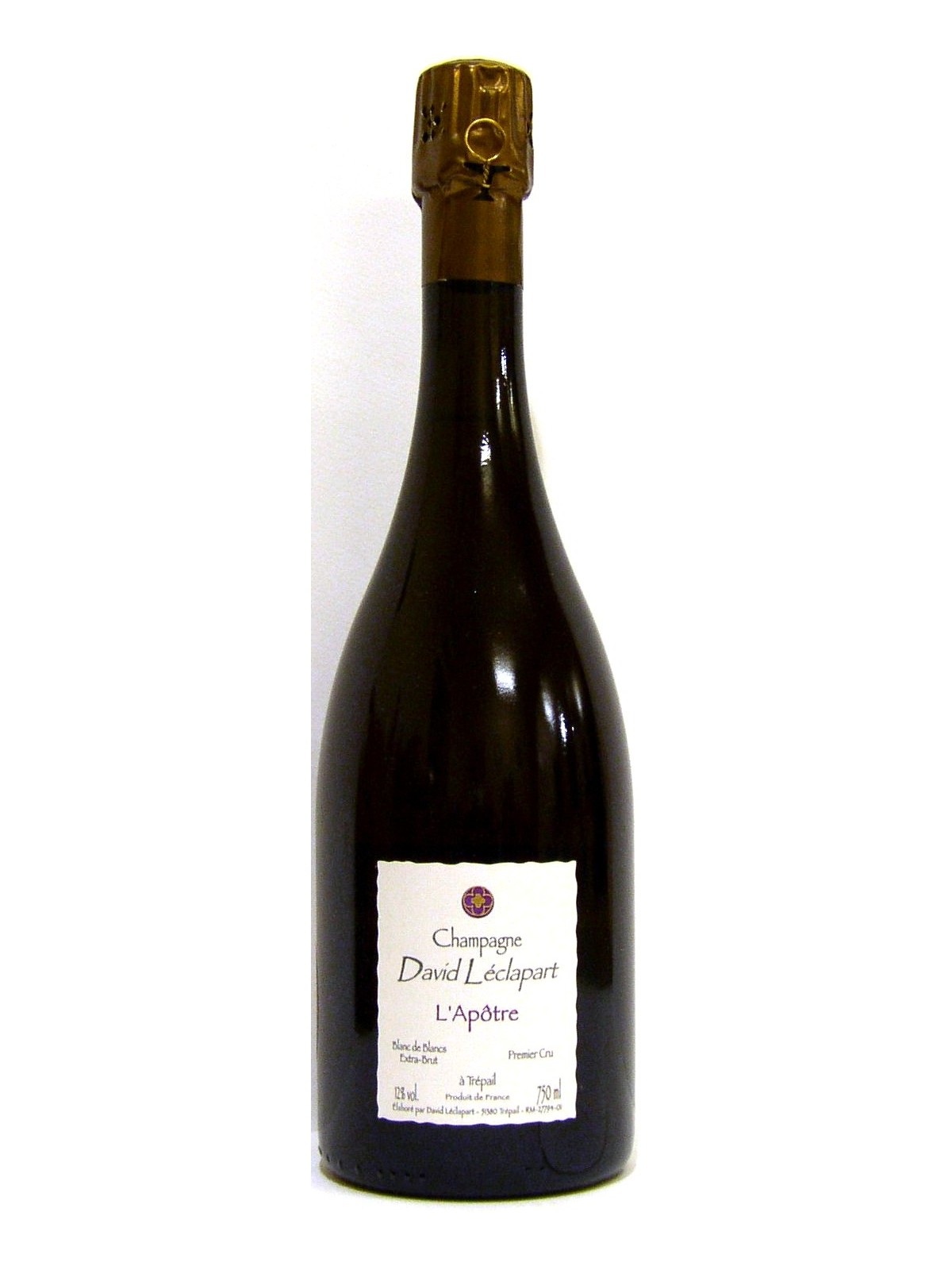 CHAMPAGNE L'APOTRE 1ER CRU 2004  BLANC DE BLANCS EXTRA-BRUT -  DAVID LECLAPART