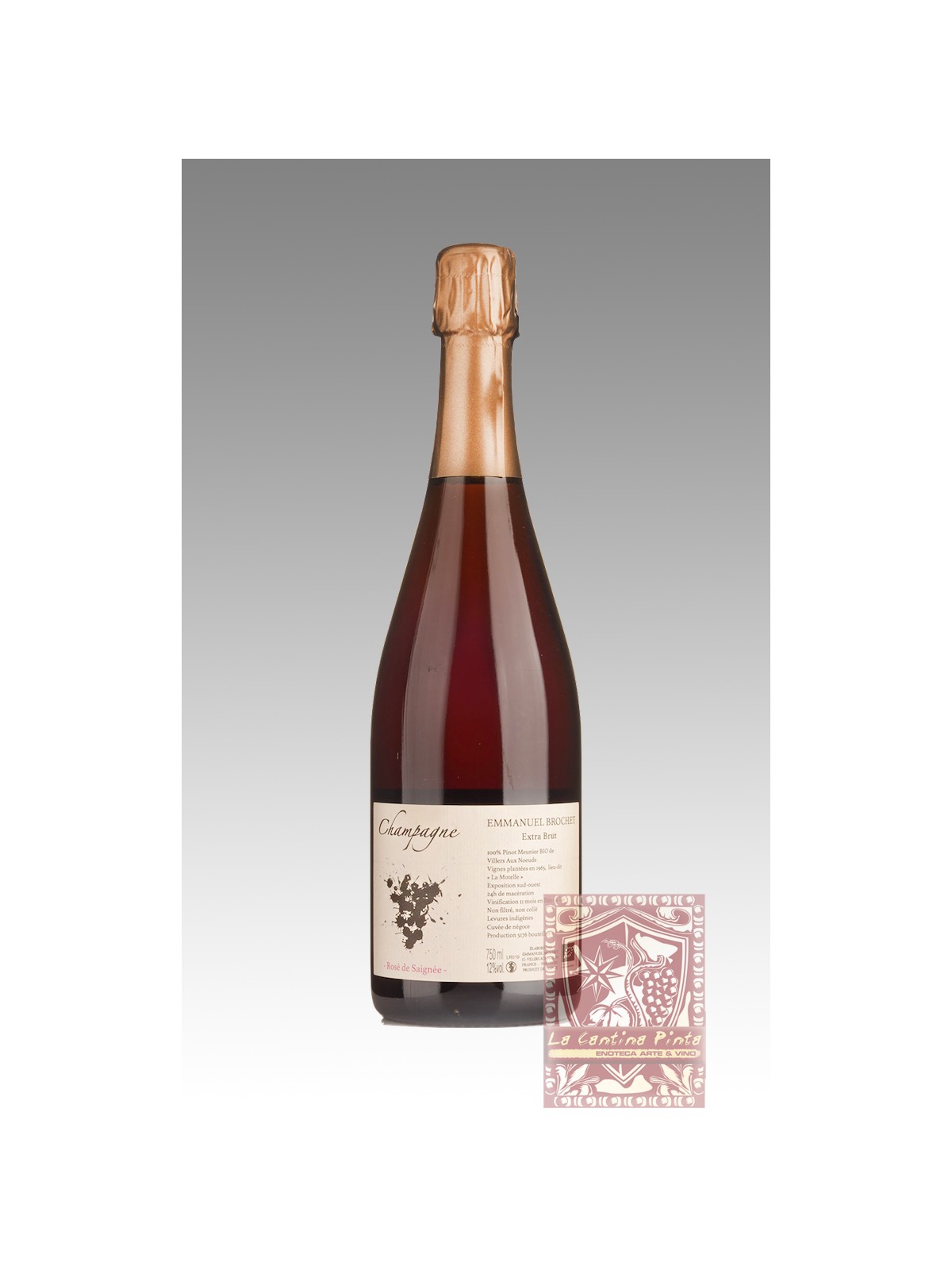 CHAMPAGNE ROSE' DE SAIGNEE EXTRA BRUT - EMMANUEL BROCHET