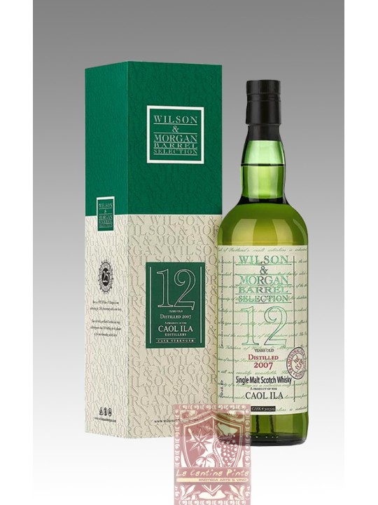 WHISKY  BARREL SELECTION WILSON & MORGAN CAOL ILA 12 Y.O. 2007 CASK STRENGTH SINGLE MALT TRADITIONAL OAK