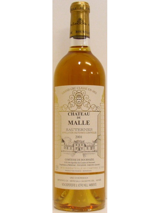 CHATEAU DE MALLE SAUTERNES 2001 - COMTESSE DE BOURNAZEL