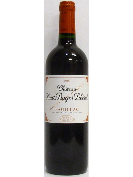 CHATEAU HAUT-BAGES LIBERAL 2007 PAUILLAC