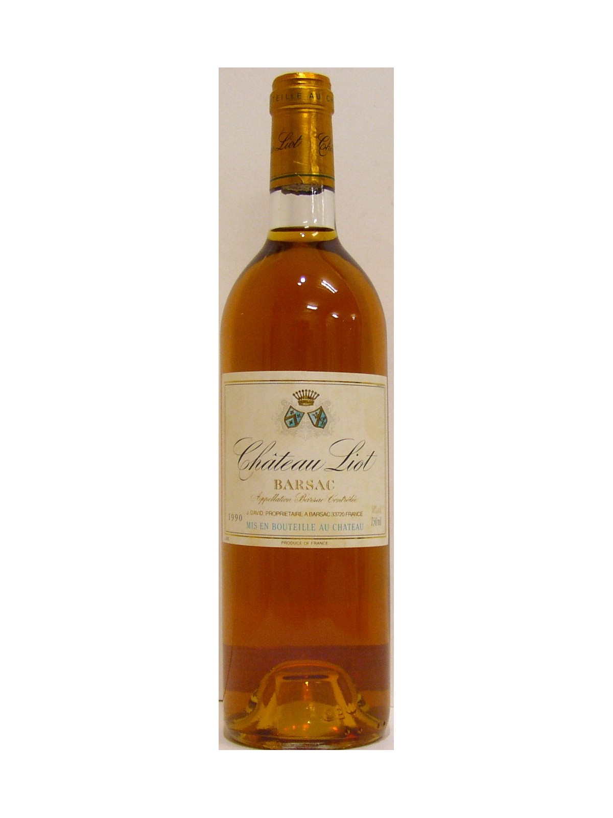 CHATEAU LIOT 1990 BARSAC - J.DAVID