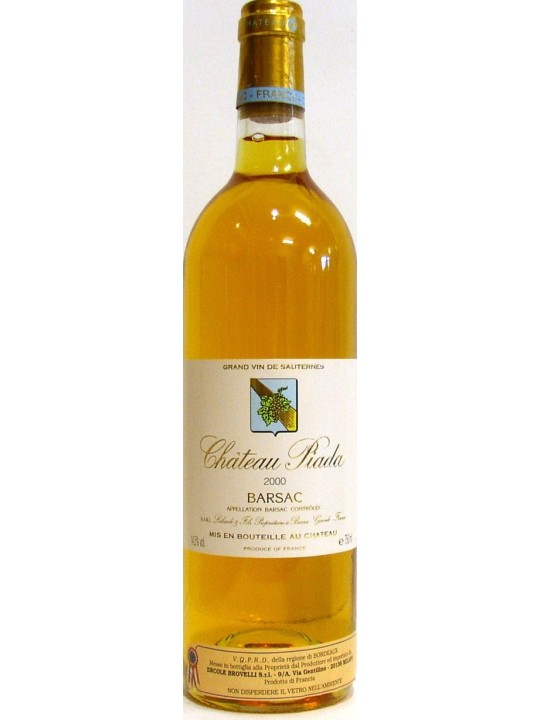 CHATEAU PIADA 2000 SAUTERNES