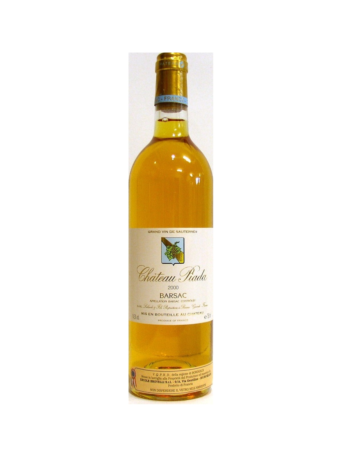 CHATEAU PIADA 2000 SAUTERNES