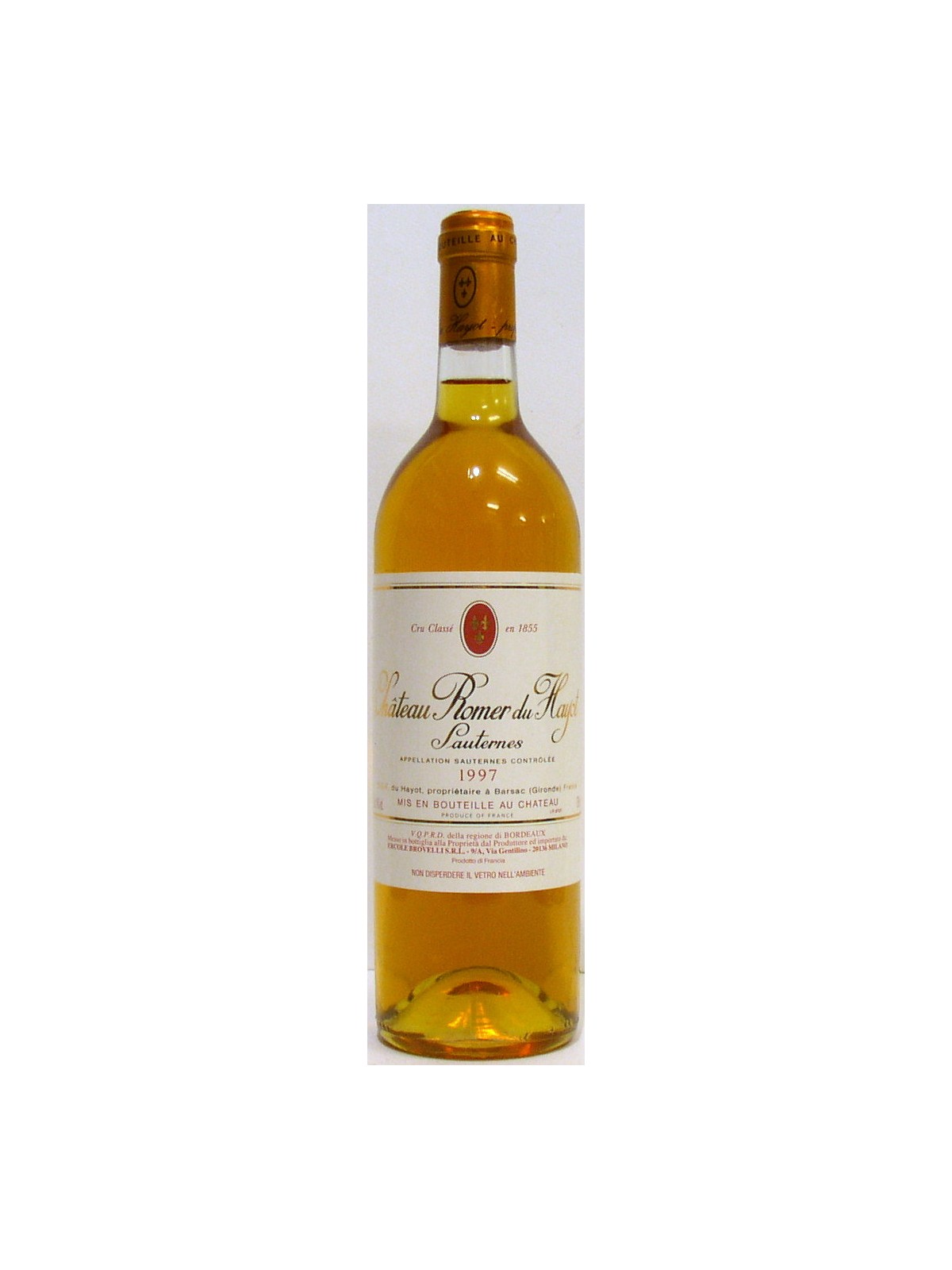 CHATEAU ROMER DU HAYOT 1997 SAUTERNES