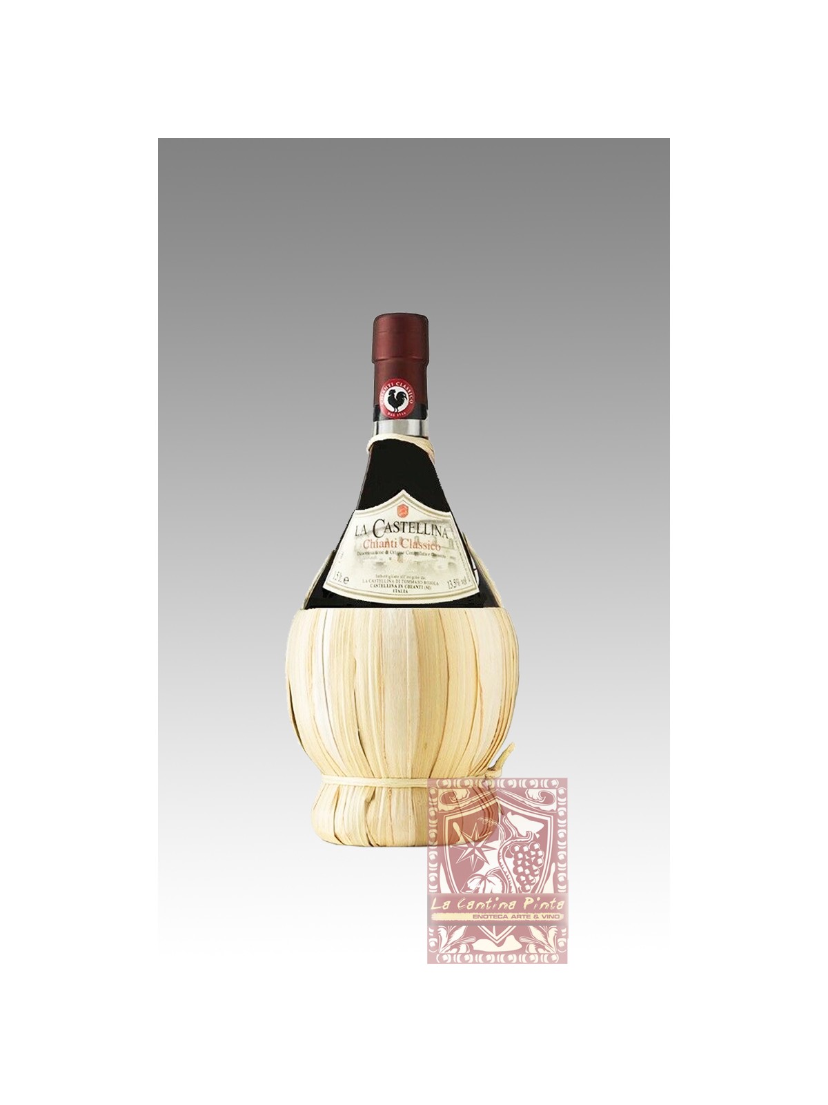 CHIANTI CLASSICO DOCG 2019 SQUARCIALUPI  LA CASTELLINA  FIASCO DA 1 LITRI