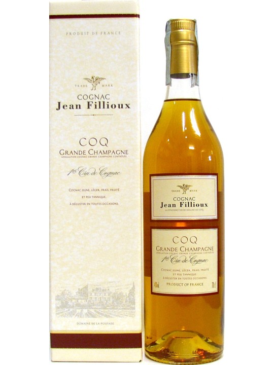COGNAC JEAN FILLIOUX COQ 1ER CRU AOC GRANDE CHAMPAGNE