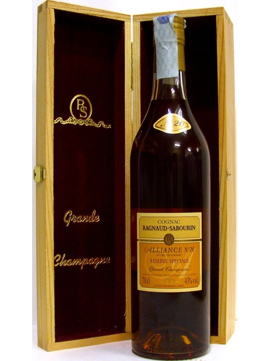 COGNAC RAGNAUD-SABOURIN ALLIANCE N.20 ANS RESERVE SPECIALE 1er CRU GRANDE CHAMPAGNE