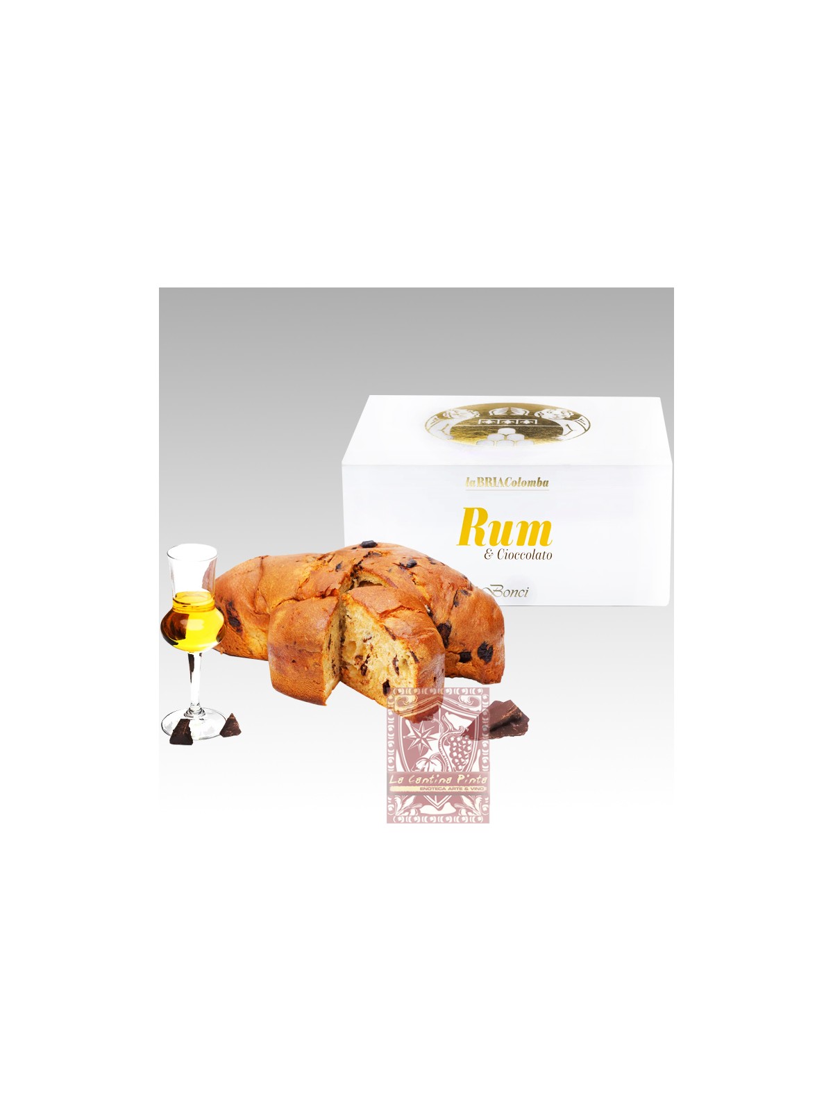 BRIACOLOMBA RUM GR.850  - ARTIGIANALE  PASTICCERIA F.LLI BONCI
