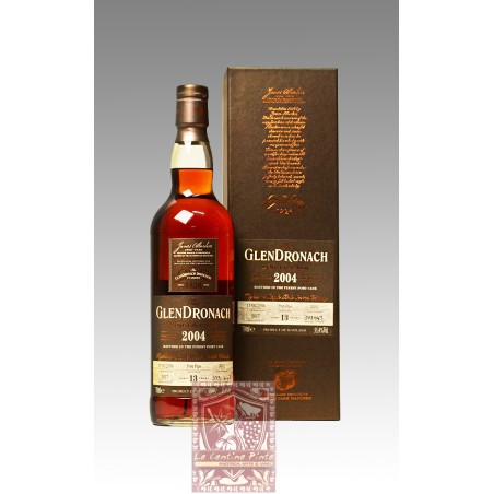 HIGHLAND SINGLE MALT WHISKY GLENDRONACH  2004/2017 55,4% PORT PIPE CASK -3342