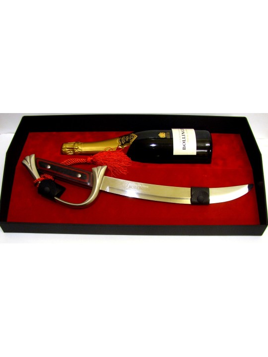 CONFEZIONE "SCIABOLLY"  SCIABOLA BOLLINGER RUBINO + CHAMPAGNE BOLLINGER