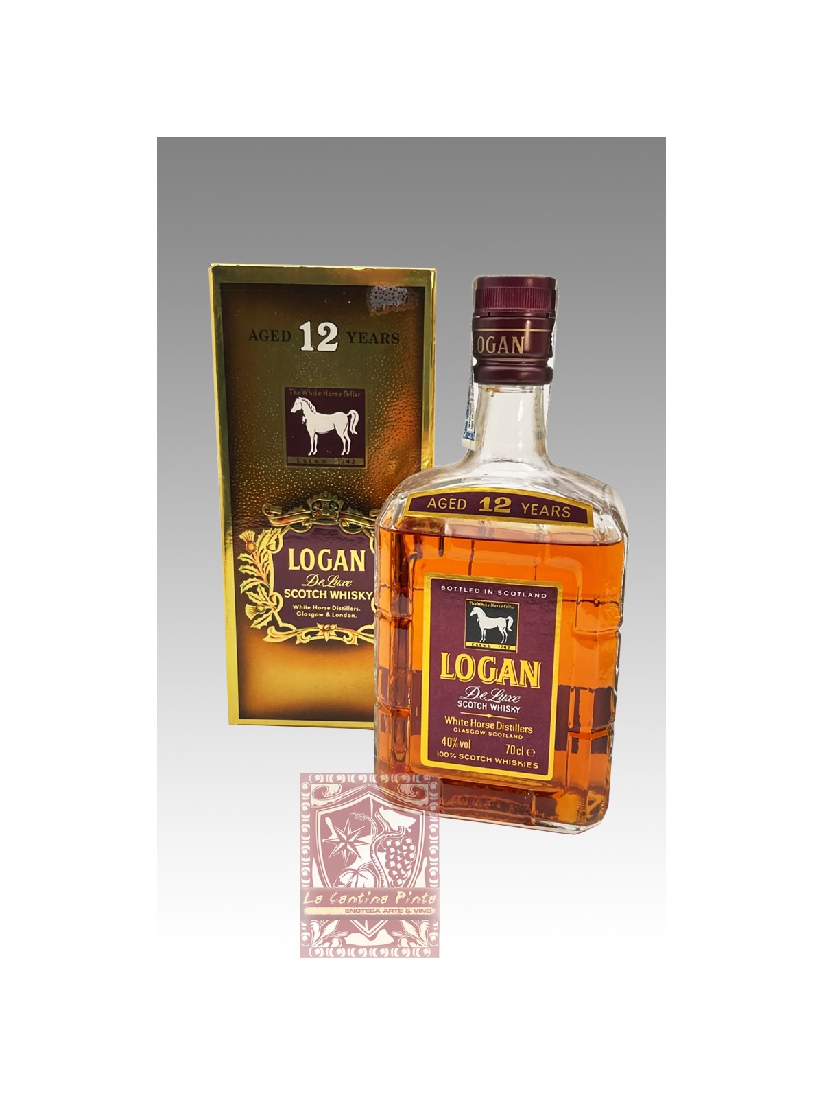 LAIRD O'LOGAN DE LUXE SCOTCH WHISKY ( VINTAGE)- WHITE HORSE DISTILLERS