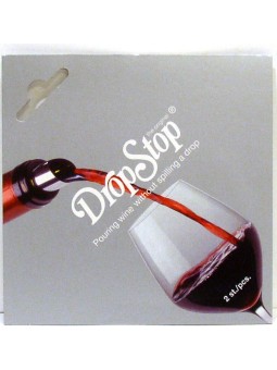 DROP STOP  confezione da 2 dischi di alluminio versa-vino