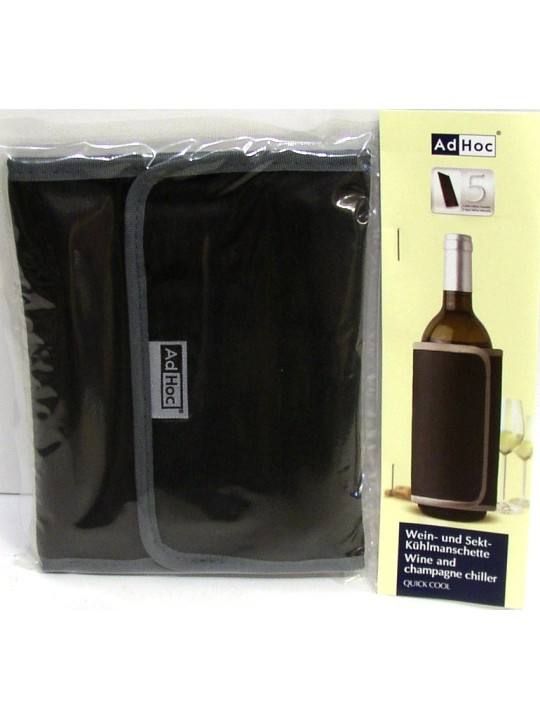 FASCIA REFRIGERANTE PER RAFFREDDARE VINO E CHAMPAGNE QUICK COOL - HADHOC COL.NERO