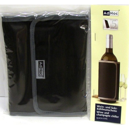 FASCIA REFRIGERANTE PER RAFFREDDARE VINO E CHAMPAGNE QUICK COOL - HADHOC COL.NERO