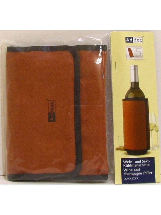 FASCIA REFRIGERANTE PER RAFFREDDARE VINO E CHAMPAGNE QUICK COOL - HADHOC COL.TERRACOTTA