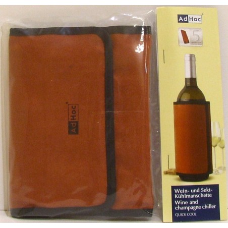 FASCIA REFRIGERANTE PER RAFFREDDARE VINO E CHAMPAGNE QUICK COOL - HADHOC COL.TERRACOTTA