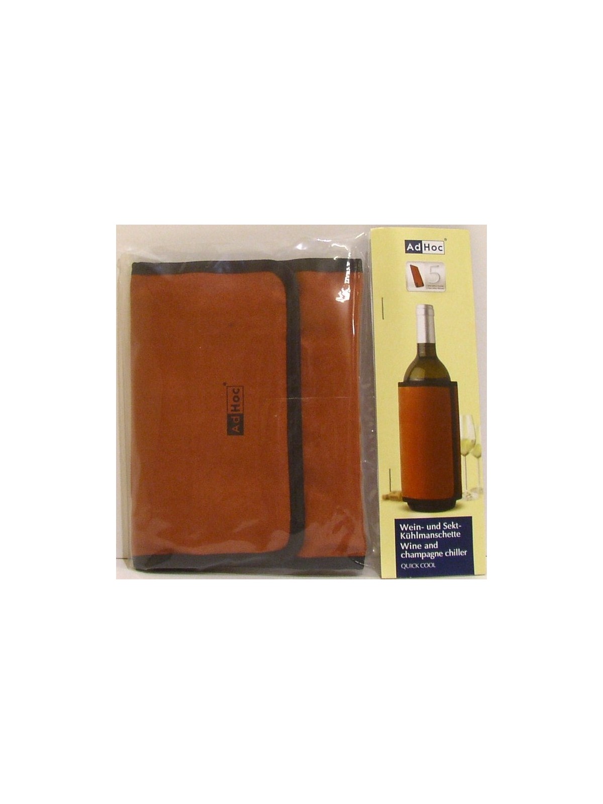 FASCIA REFRIGERANTE PER RAFFREDDARE VINO E CHAMPAGNE QUICK COOL - HADHOC COL.TERRACOTTA