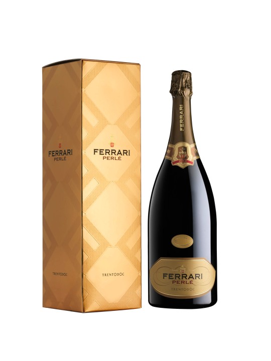 FERRARI PERLE' BRUT ASTUCCIATO 2017 MAGNUM 1,5 LT -  LUNELLI