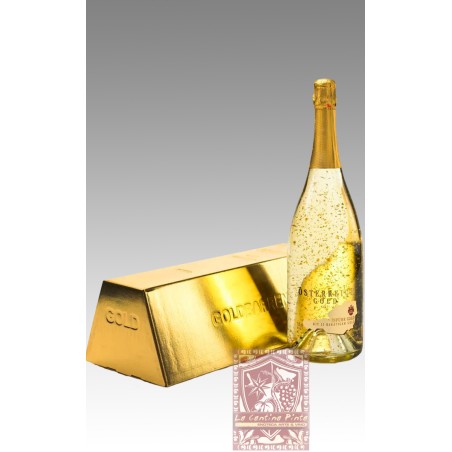 OSTERREICH GOLD TROKEN MIT 23 KARATIGEM GOLD MAGNUM 1,5 lt- INFUR SEKT