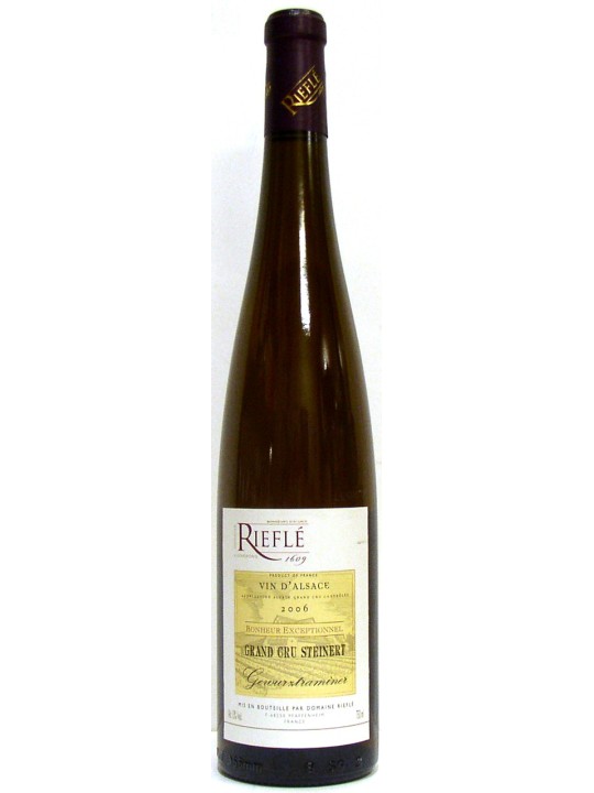 GEWURZTRAMINER GRAND CRU STEINERT 2006 BONHEUR EXCEPTIONEL - RIEFLE'