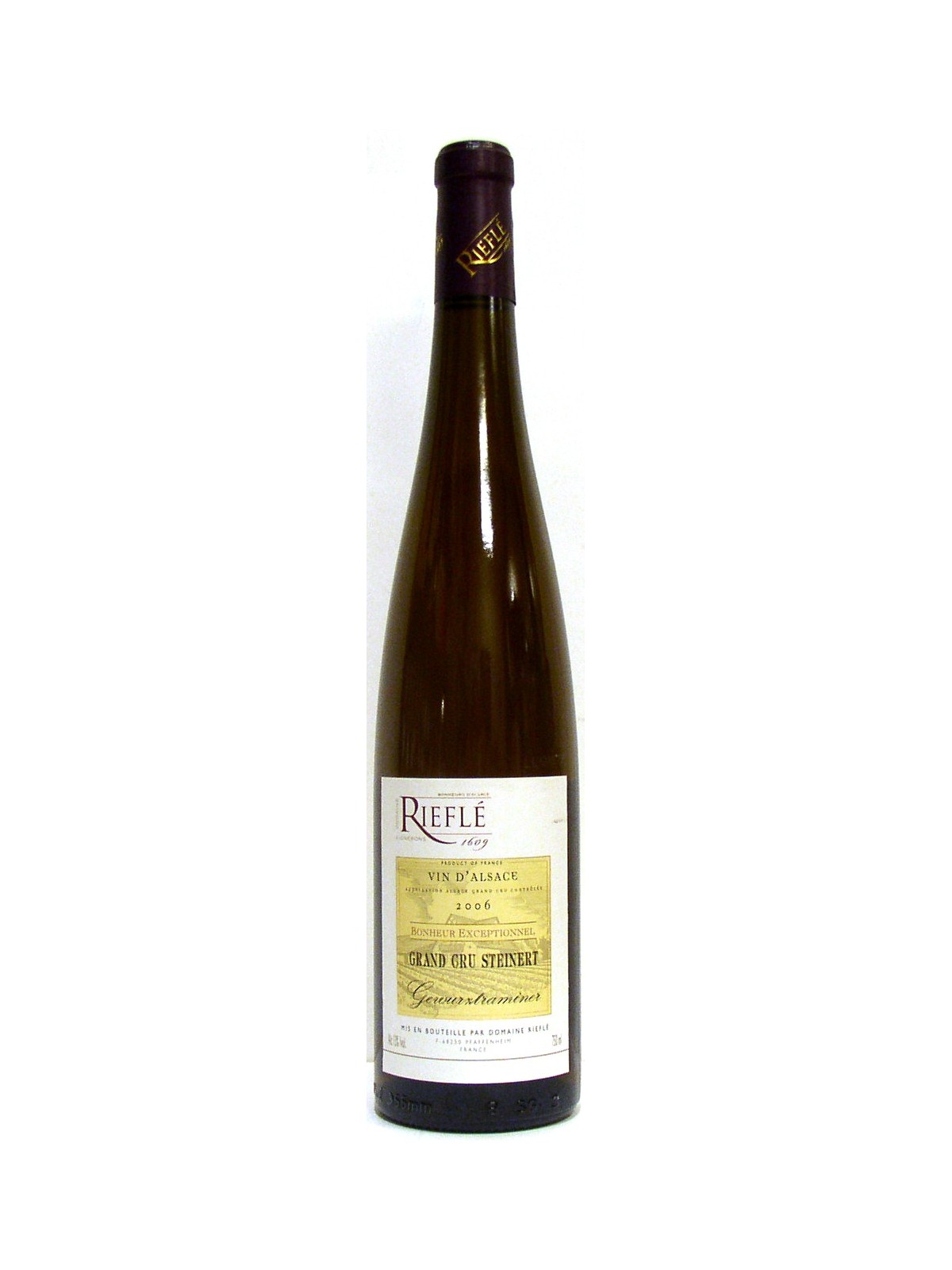 GEWURZTRAMINER GRAND CRU STEINERT 2006 BONHEUR EXCEPTIONEL - RIEFLE'
