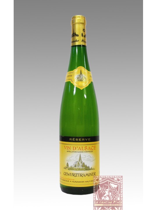 GEWURZTRAMINER RESERVE 2018 VIN D'ALSACE - CAVE VINICOLE A HUNAWIHR
