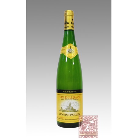 GEWURZTRAMINER RESERVE 2018 VIN D'ALSACE - CAVE VINICOLE A HUNAWIHR