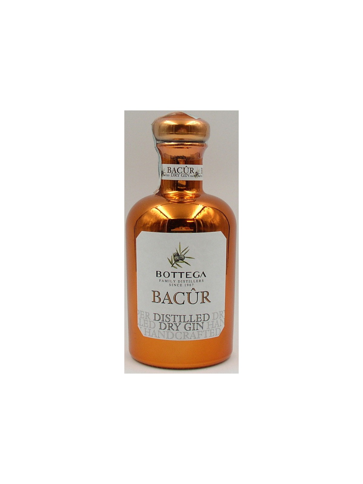 GIN BACUR DISTLLED DRY GIN SPECIAL NUMBERED EDITION - BOTTEGA