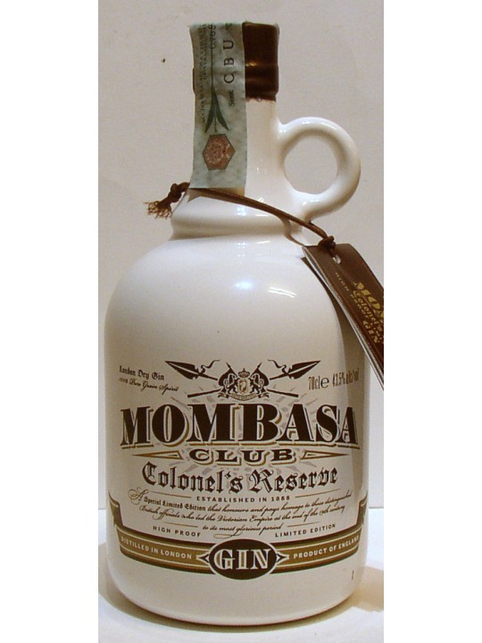 GIN MOMBASA CLUB COLONEL'S RESERVE LONDON DRY GIN LIMITED EDITION