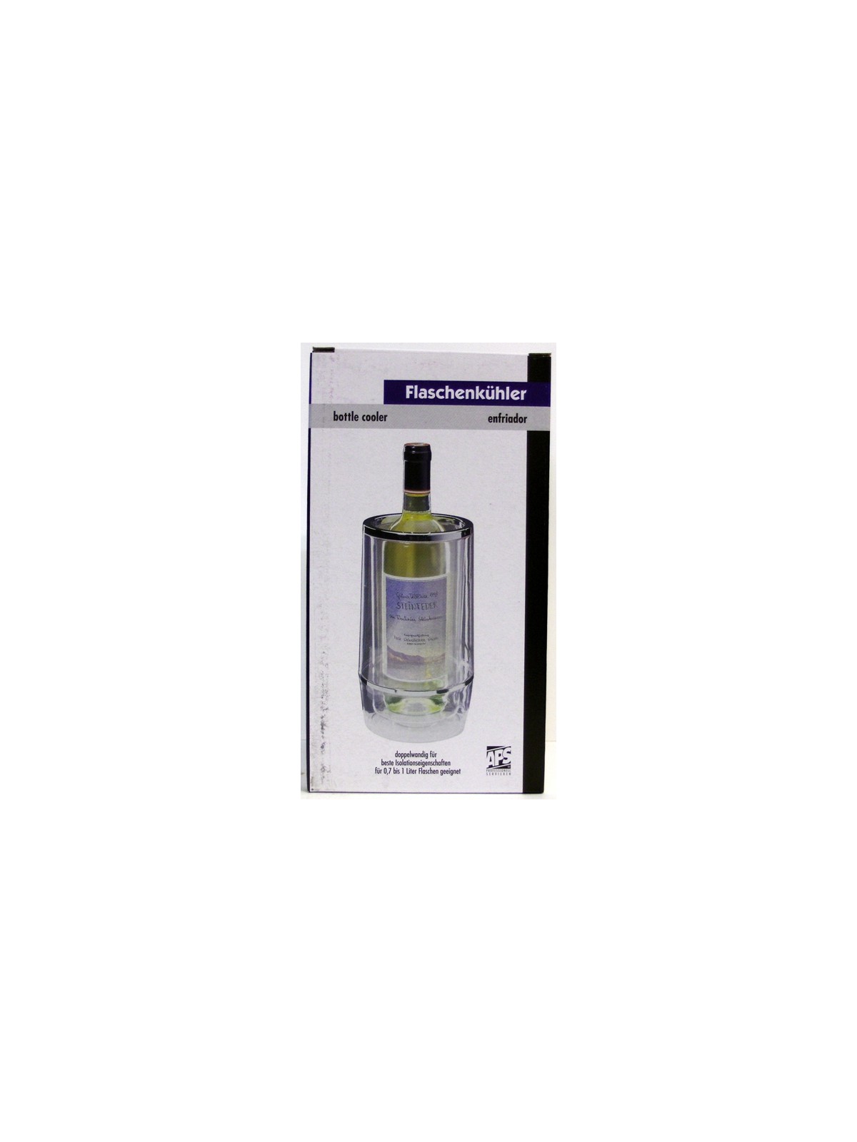 GLACETTE RAFFREDDAVINO PER BOTTIGLIE IN ACRILICO TRASPARENTE (BOTTLE COOLER)