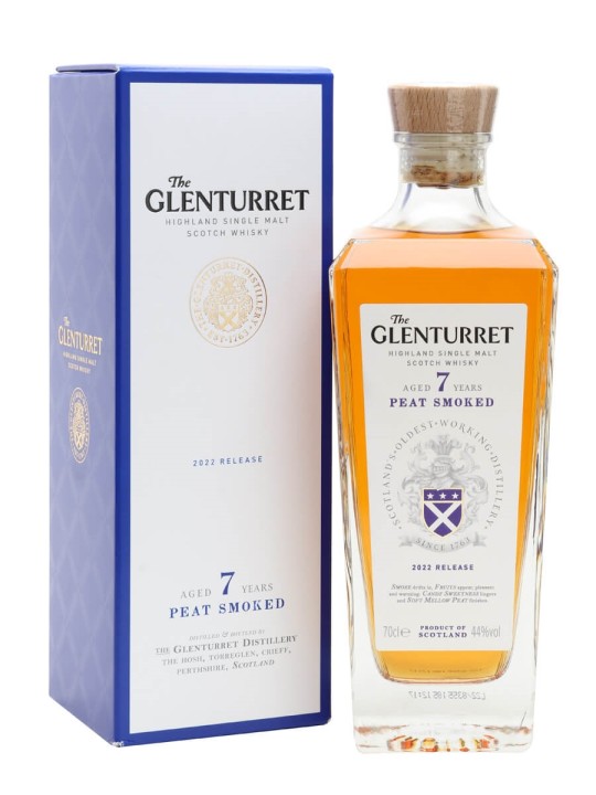 GLENTURRET 2022 RELEASE 7 YO PEAT SMOKE WHISKY