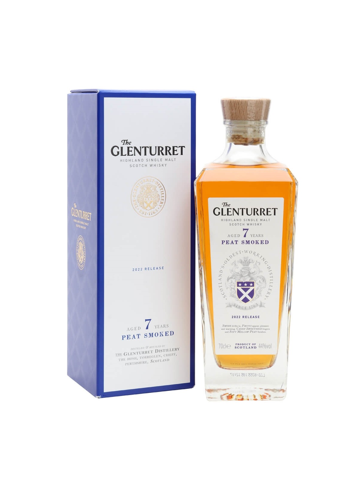 GLENTURRET 2022 RELEASE 7 YO PEAT SMOKE WHISKY