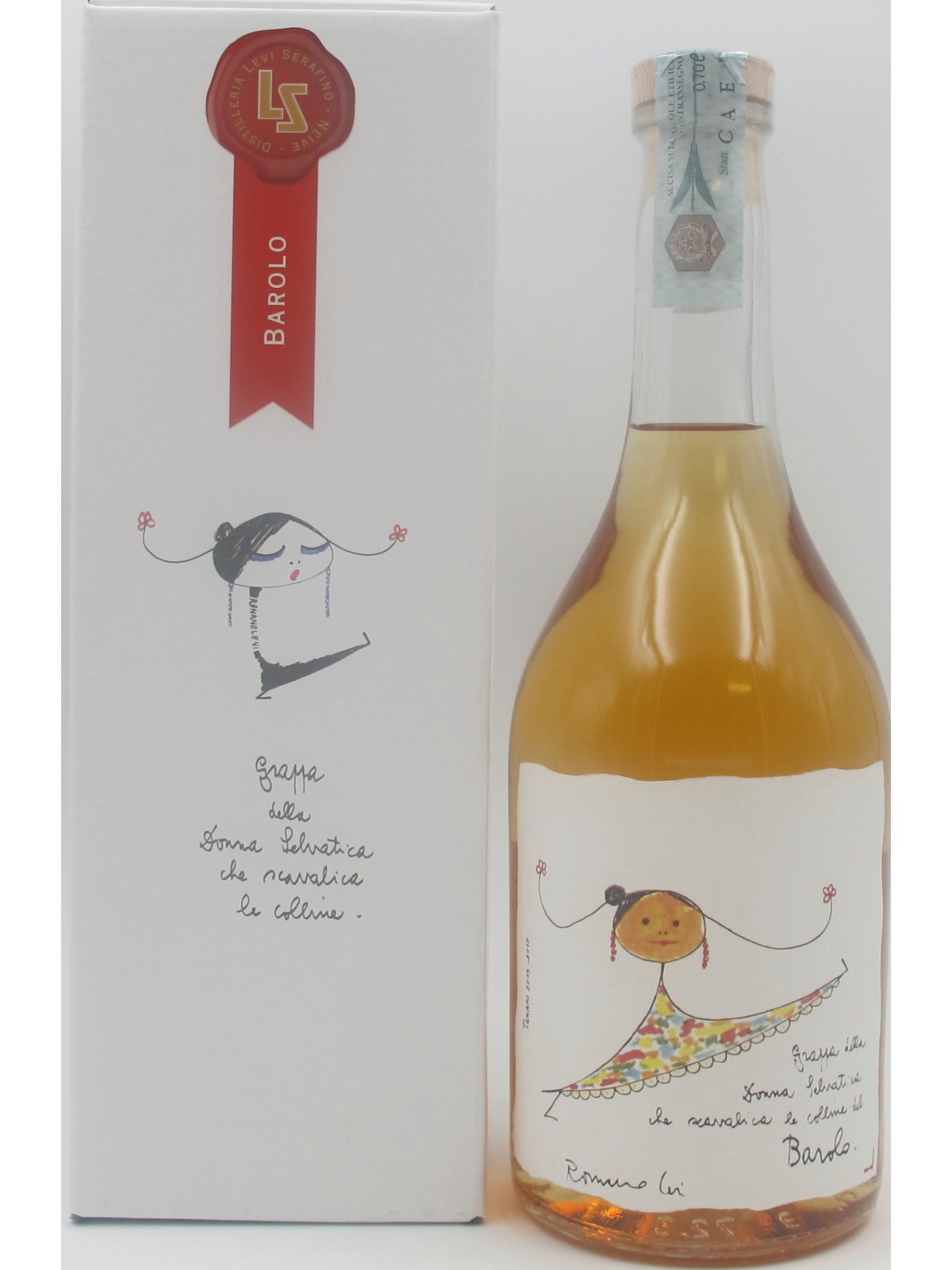 GRAPPA DELLA DONNA SELVATICACHE SCAVALCA LE COLLINE DI BAROLO - LEVI SERAFINO