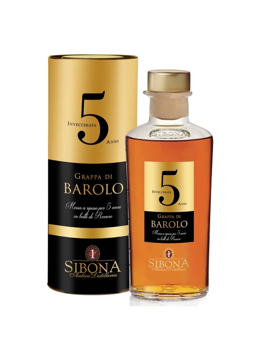 GRAPPA DI BAROLO INVECCHIATA 5 ANNI  - DISTILLERIA SIBONA
