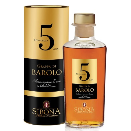 GRAPPA DI BAROLO INVECCHIATA 5 ANNI  - DISTILLERIA SIBONA